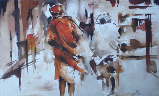 Title: Benaras | Medium: Water Colour on Paper 