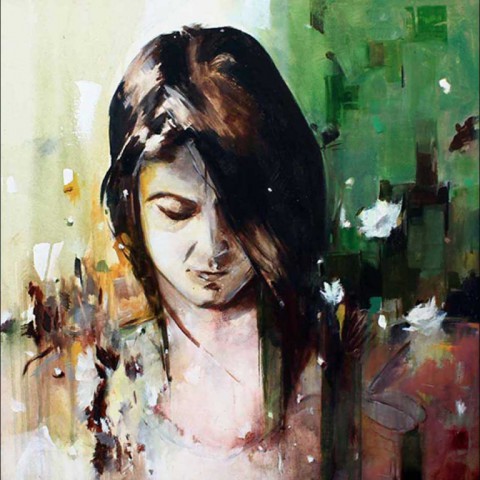 Title: Untitled | Medium: Acrylic on Canvas | Size: 24"X24" | Collection : Private Collection, Bangalore